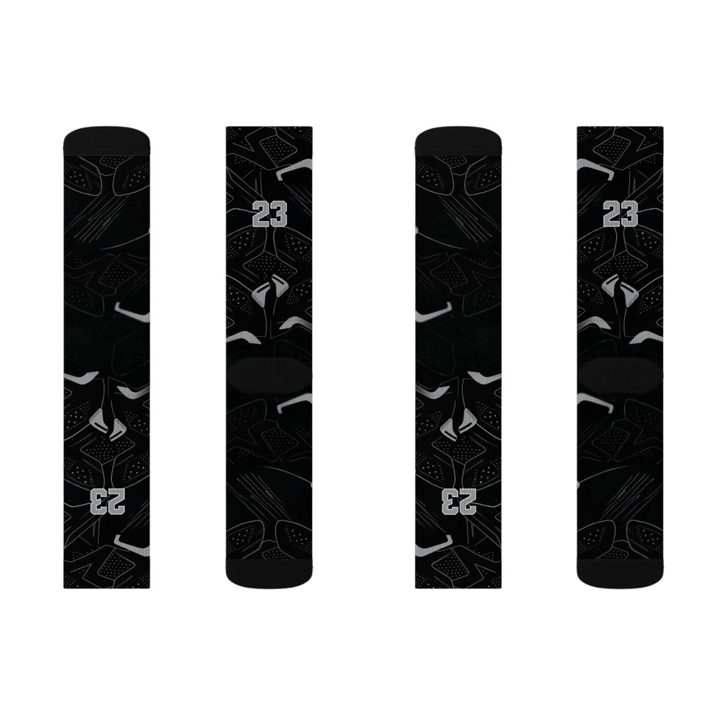 Jordan 6 Retro Cap and Gown matching Crew Socks | Black Graduation Achievement