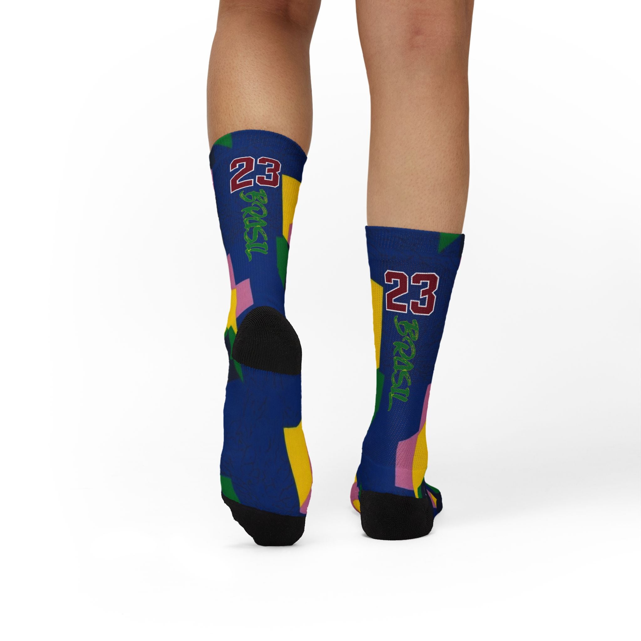 Matching Socks for Jordan 3 Retro Brazil Inspired Design