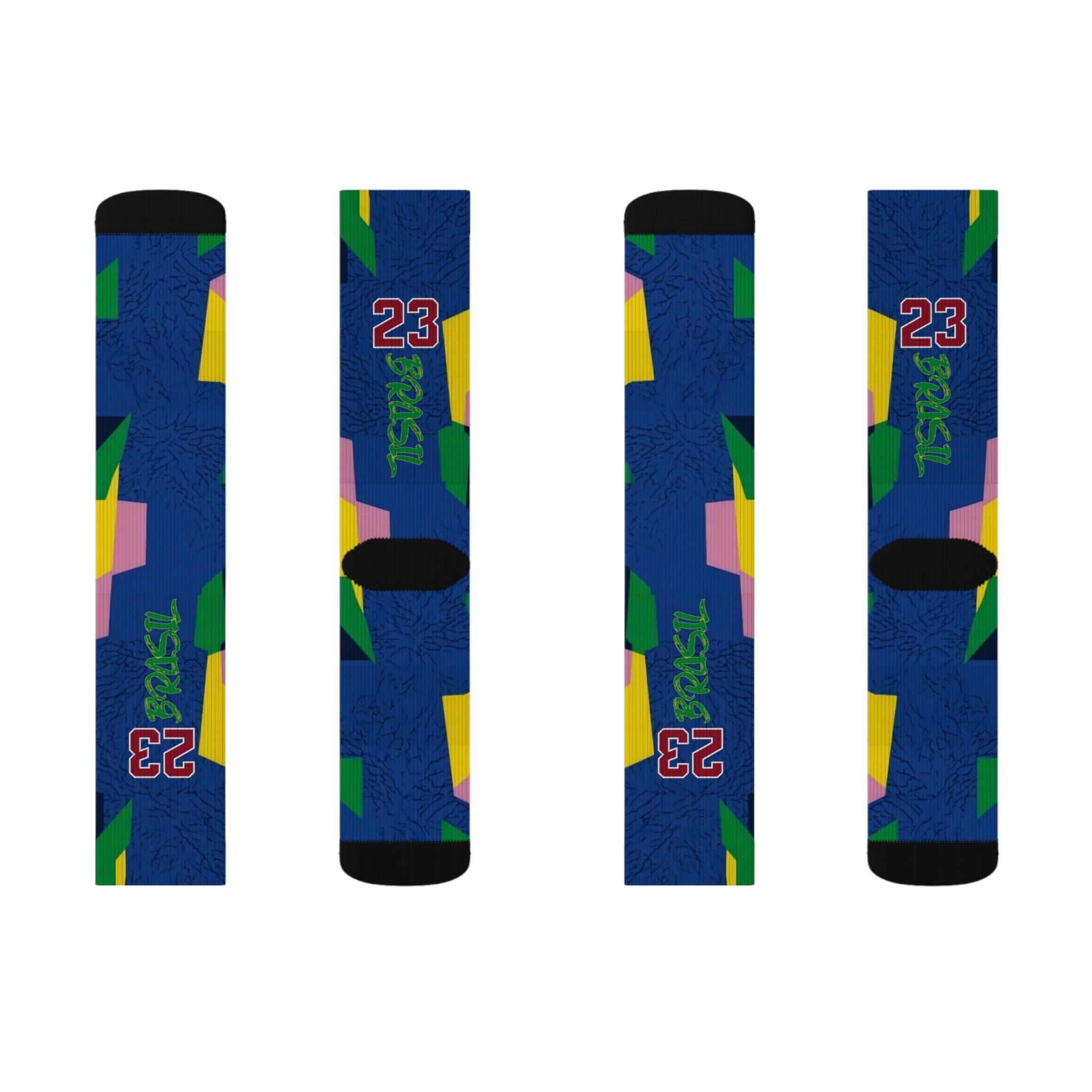 Matching Socks for Jordan 3 Retro Brazil Inspired Design