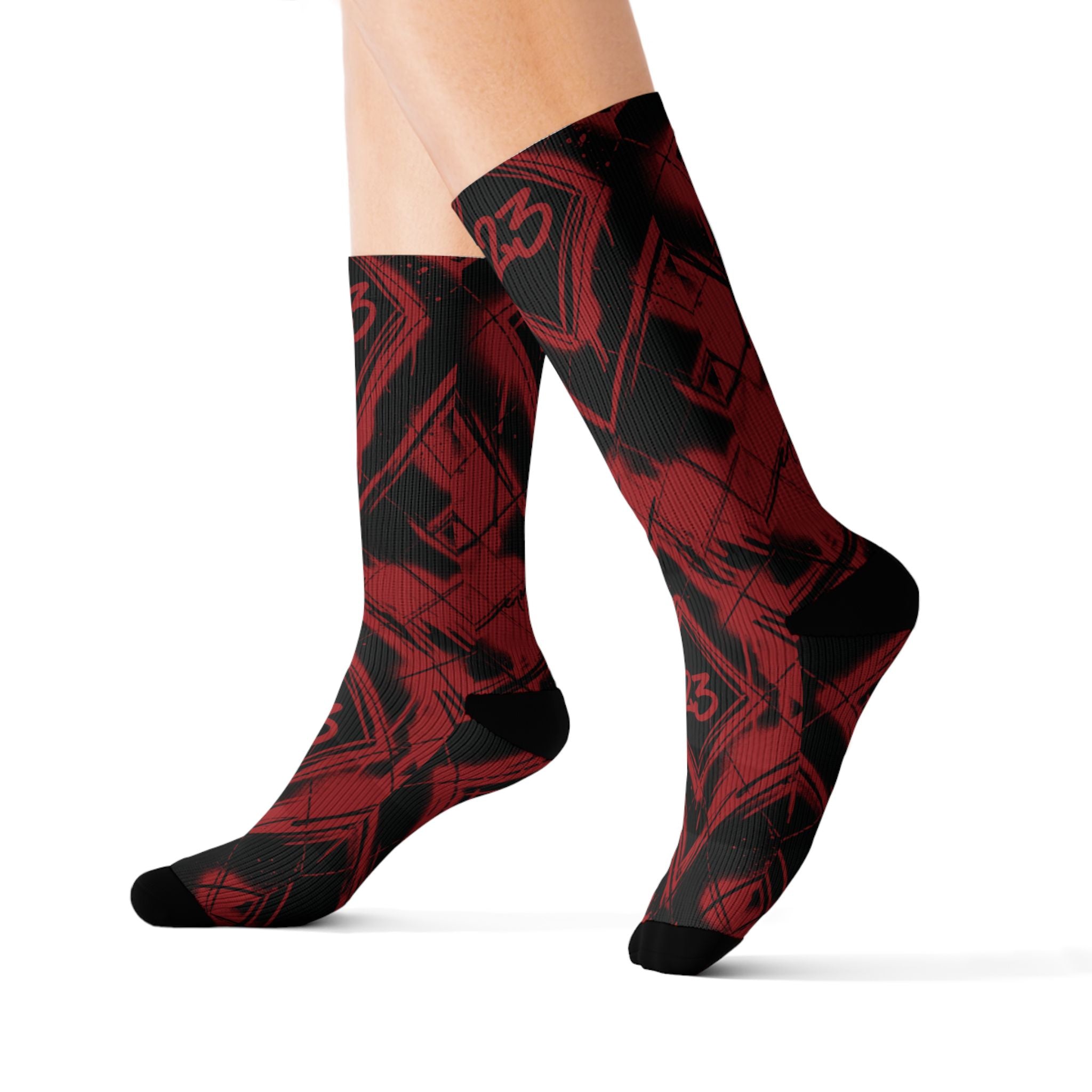 Matching Socks for Jordan 12 Retro Flu Game 2016 Inspired Design