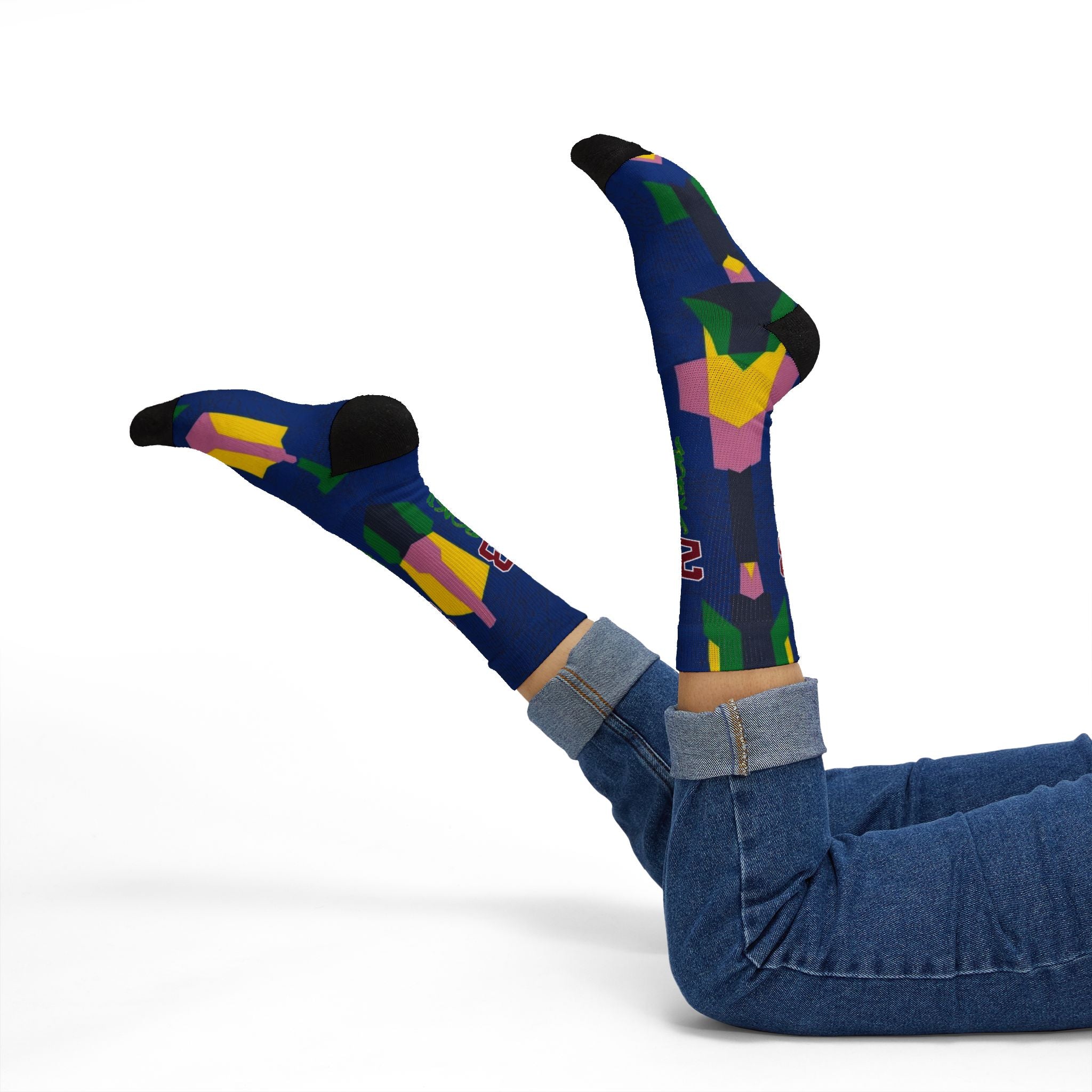 Matching Socks for Jordan 3 Retro Brazil Inspired Design