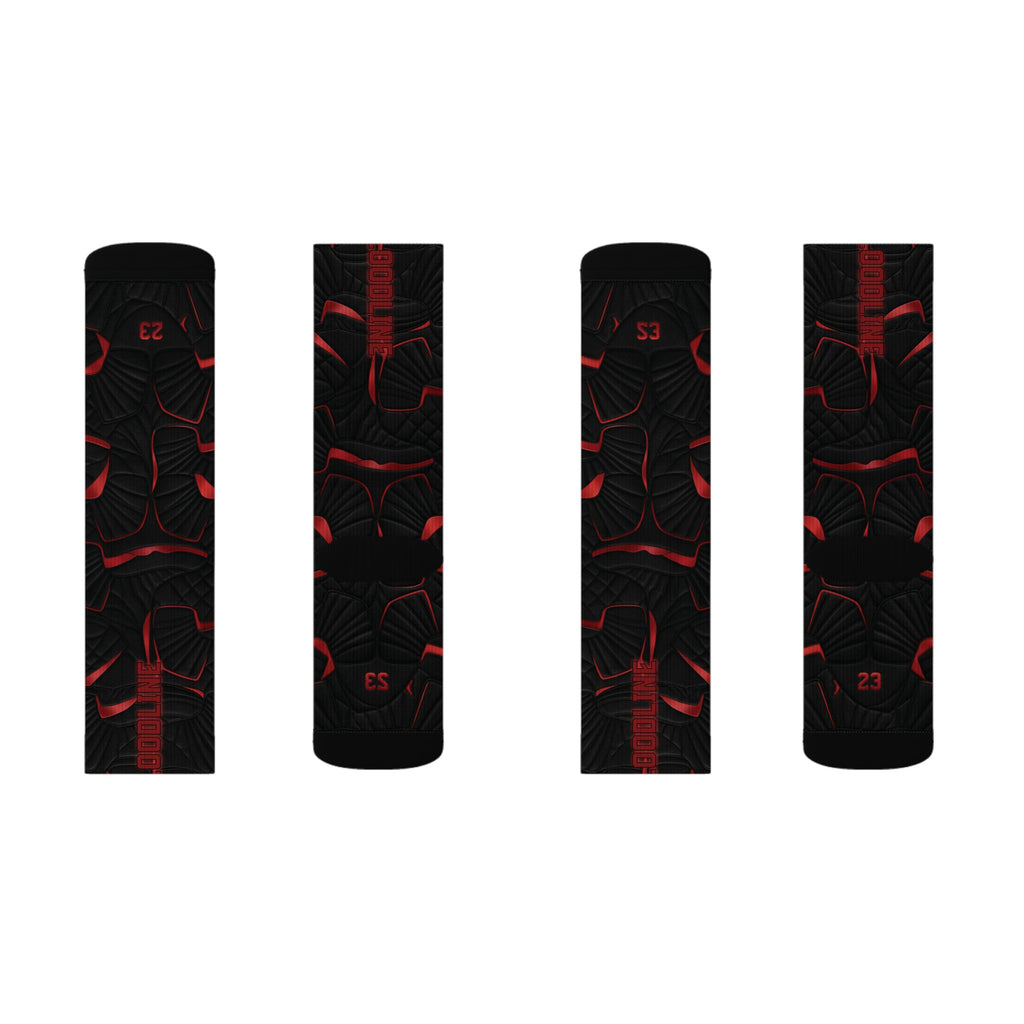 Matching Socks for Jordan 12 Retro Bloodline Inspired Design