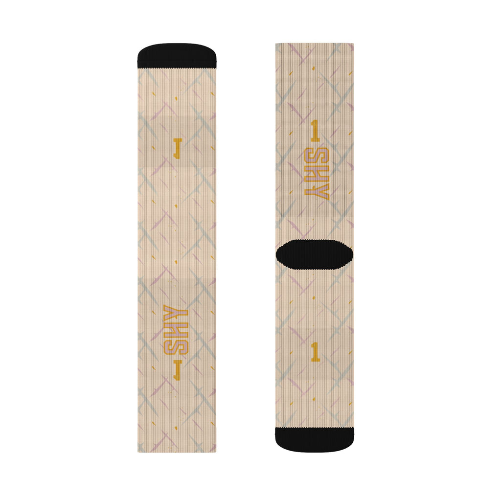 Matching Socks for Travis Scott x Jordan 1 Retro Low OG Shy Pink Inspired Design