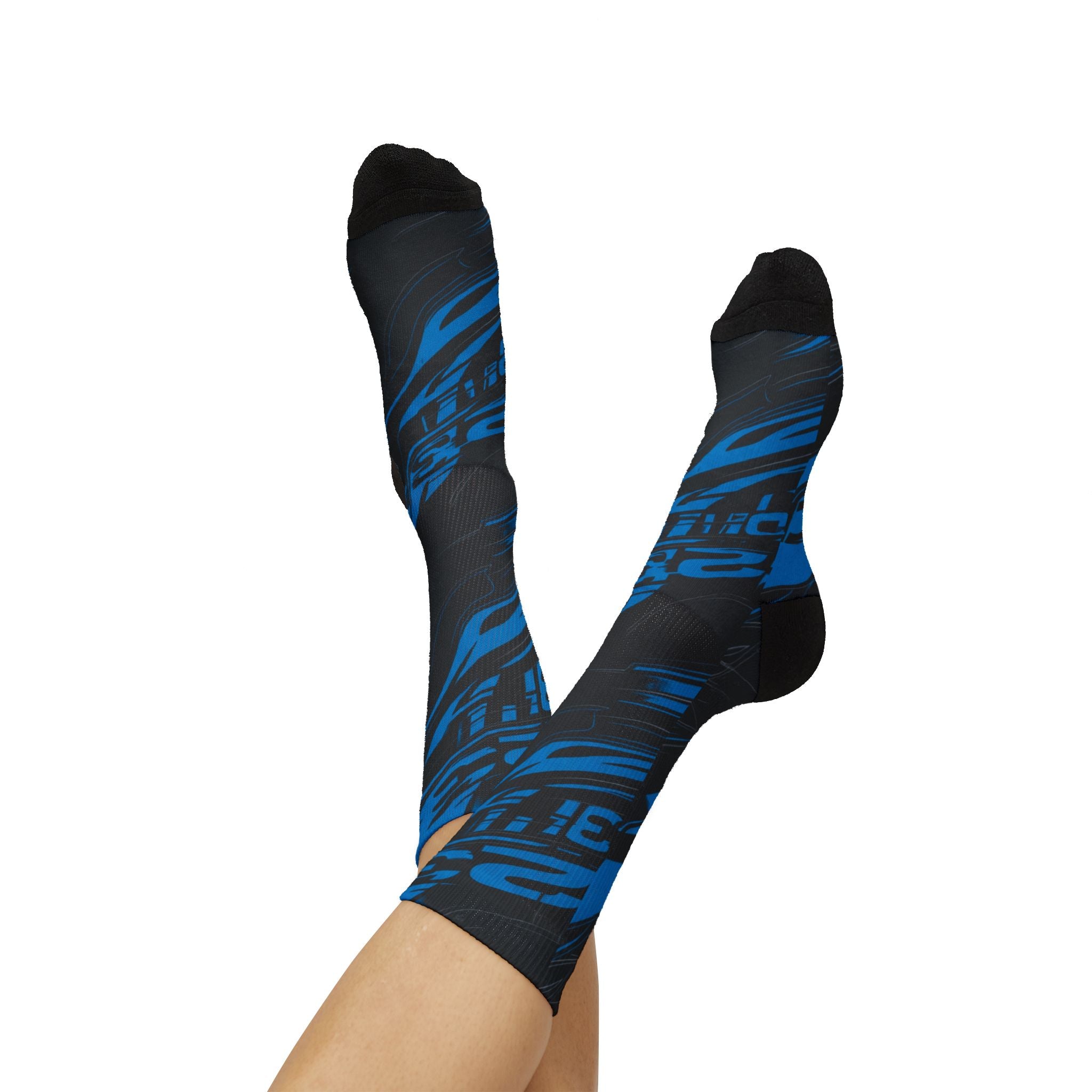 Socks to match Jordan 14 Retro 'Black University Blue' 2026 matching Crew Socks | Ferrari Racing Inspired Championship Streetwear