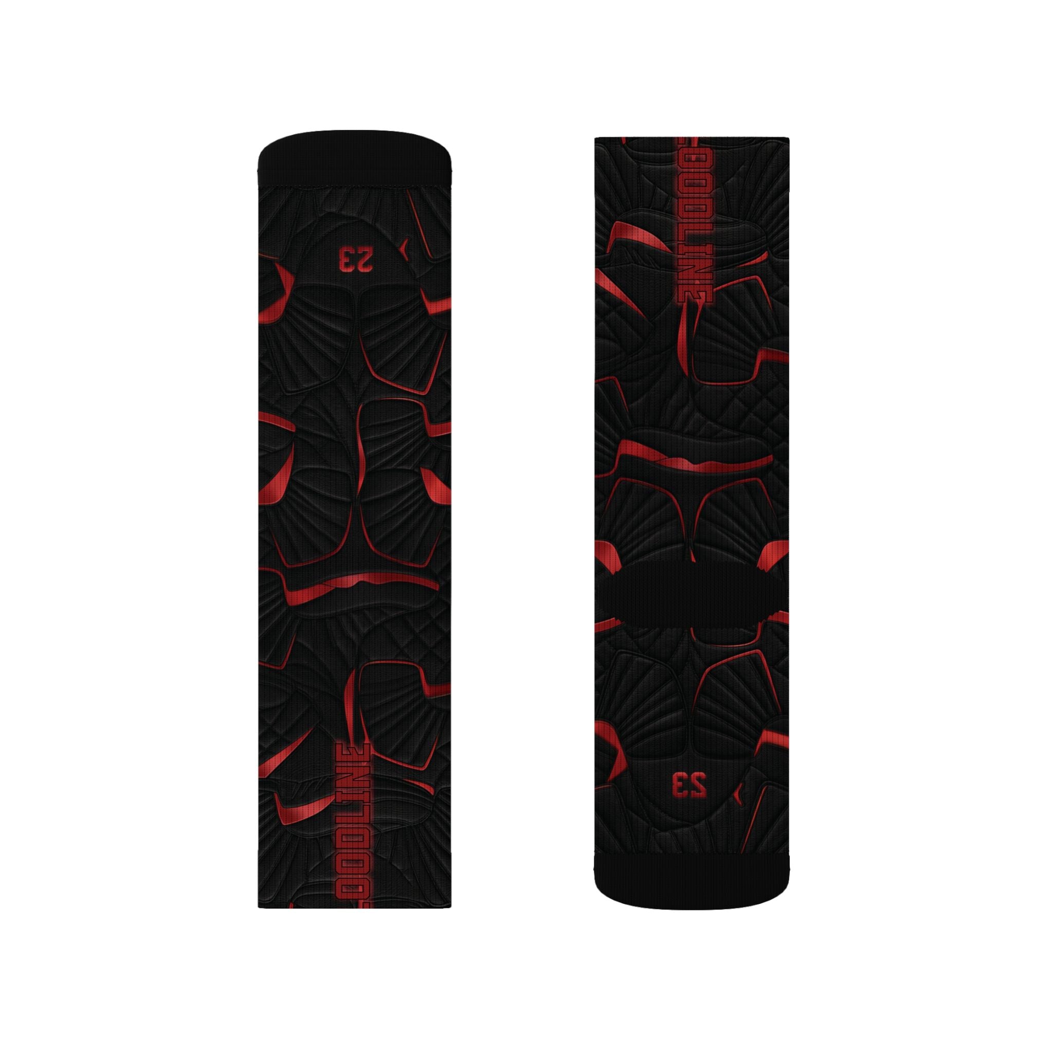 Matching Socks for Jordan 12 Retro Bloodline Inspired Design