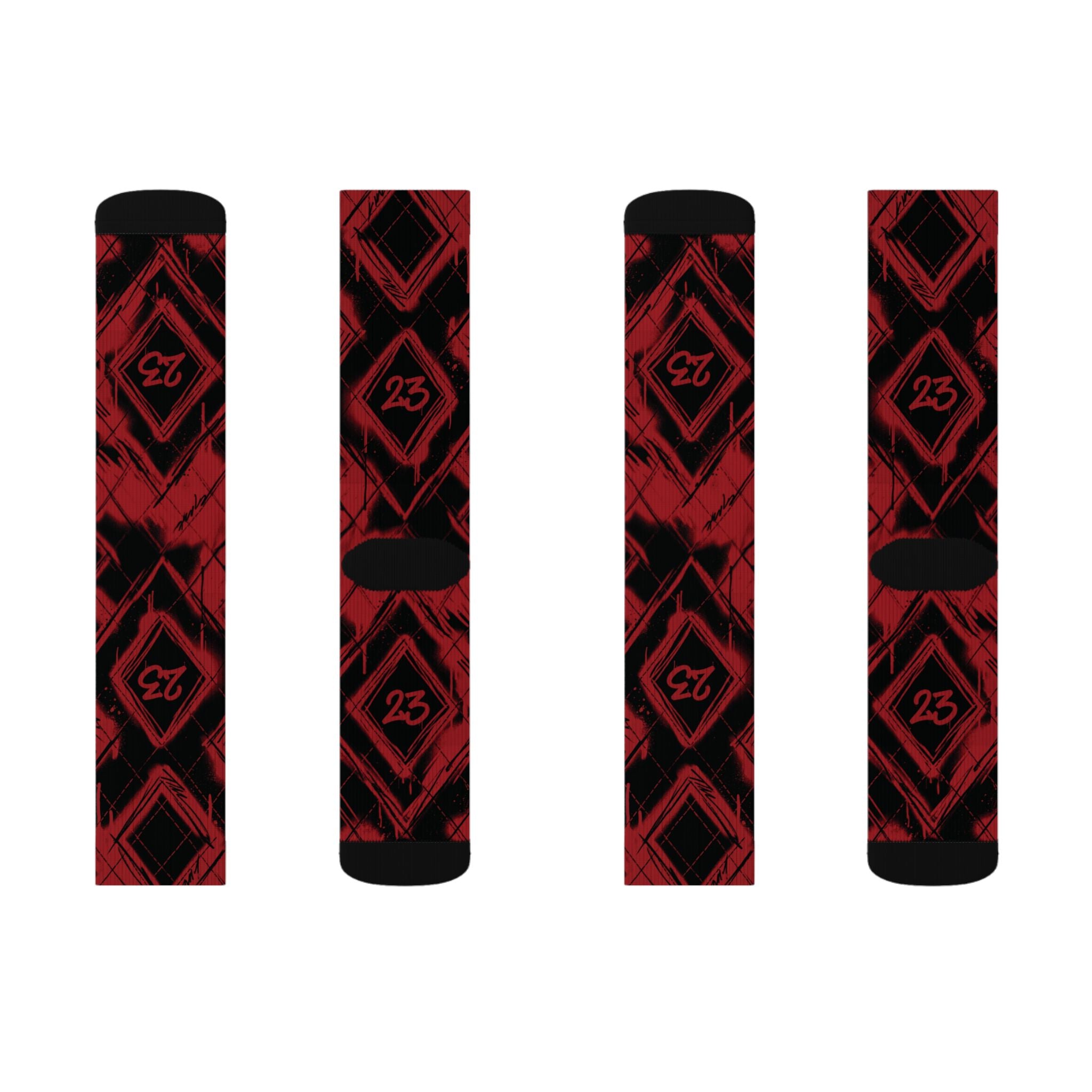 Matching Socks for Jordan 12 Retro Flu Game 2016 Inspired Design