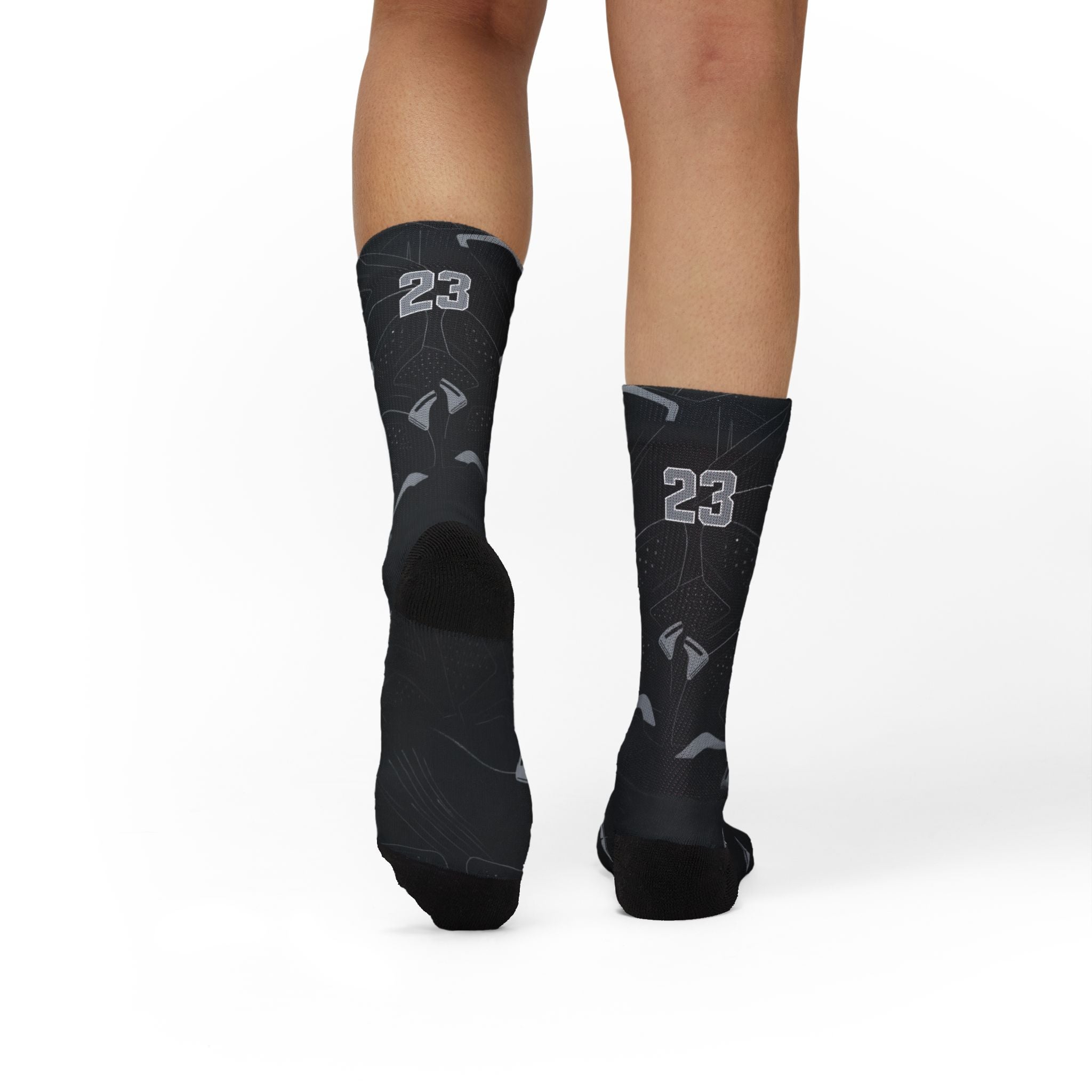 Jordan 6 Retro Cap and Gown matching Crew Socks | Black Graduation Achievement